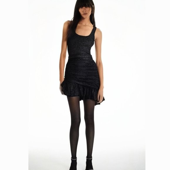 SOLD! ZARA Asymmetrical Mini Skirt with Ruching* - Picture 12 of 16